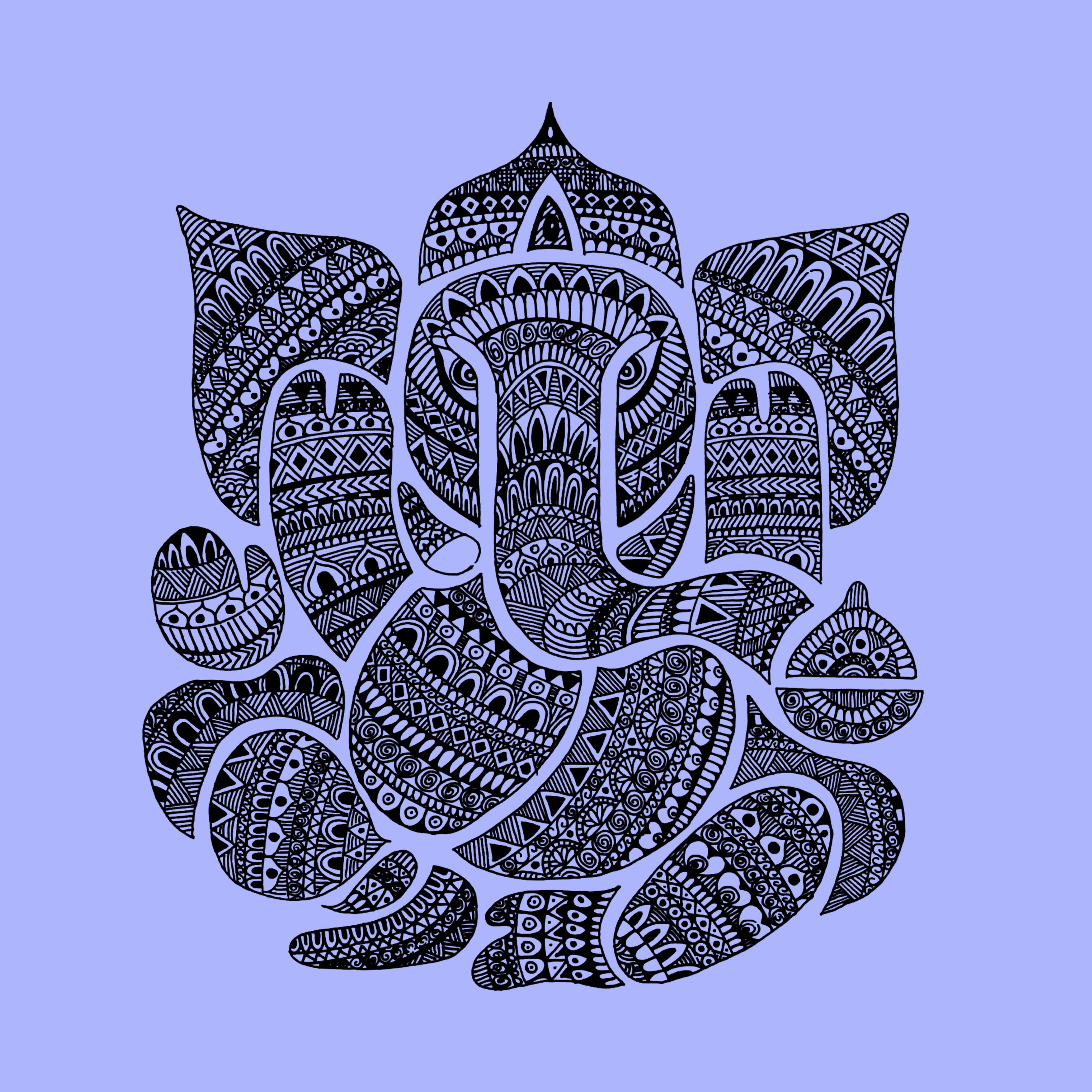 Pen mandala art